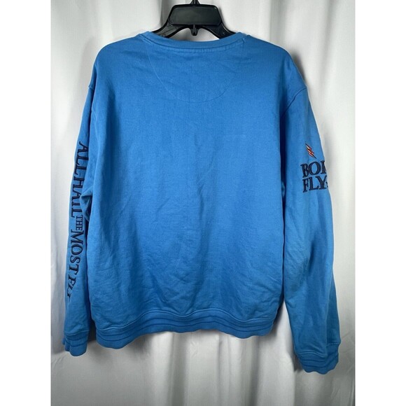 BORN FLY Colorful Graphic Pull Over Pocket Sweatshirt Sz XL - Picture 5 of 8